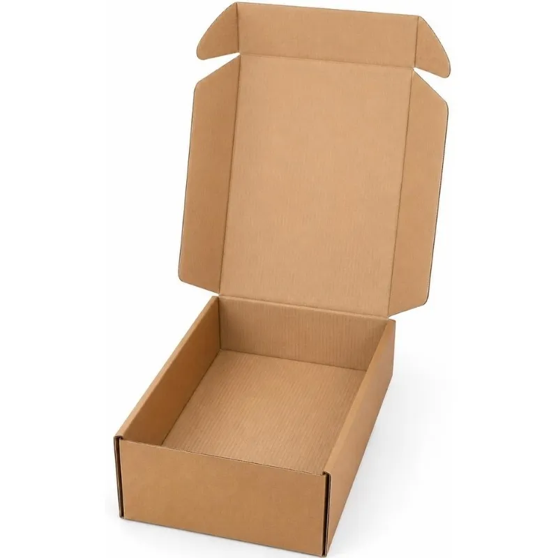 Caja de cartón automontable microcanal marrón 28 x 21 x 9 cm