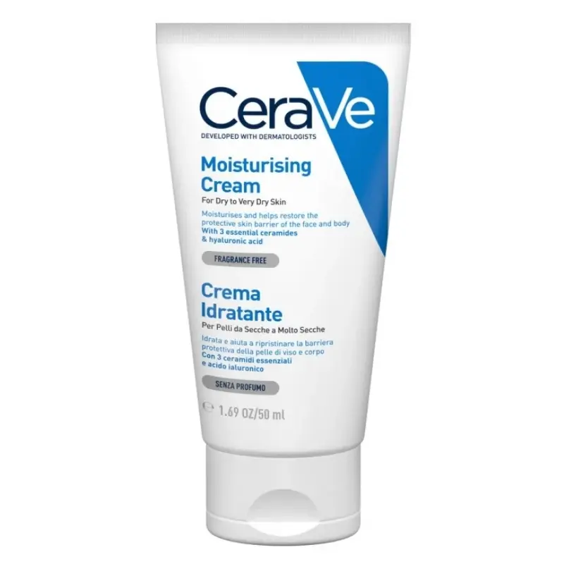 [ART00040] CeraVe - Crema Hidratante con Ceramidas y Ácido Hialurónico para Piel Seca 50 ml